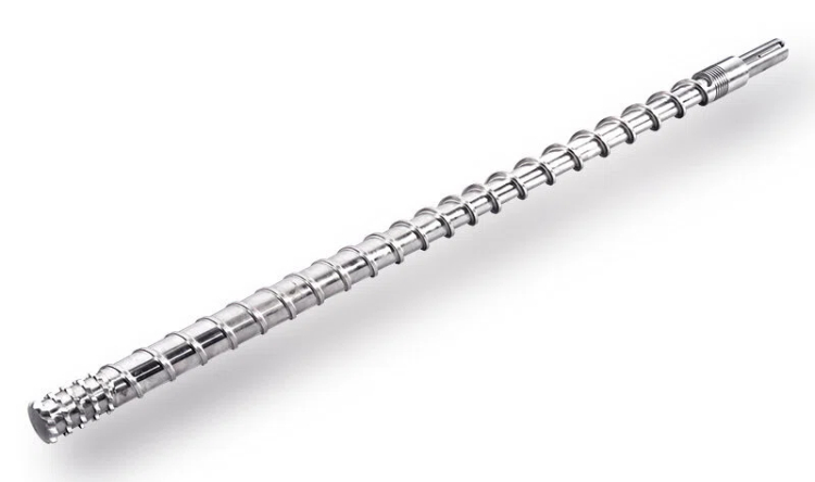Chemical fiber spinning screw barrel