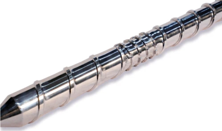 Blowing molding screw barrel