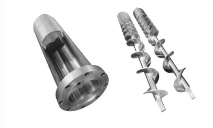 Screw barrel for rubber machine
